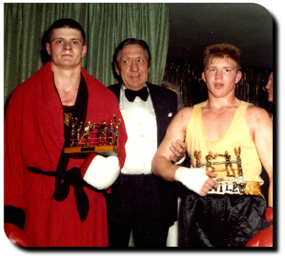 Gary and J R Fearn await the result